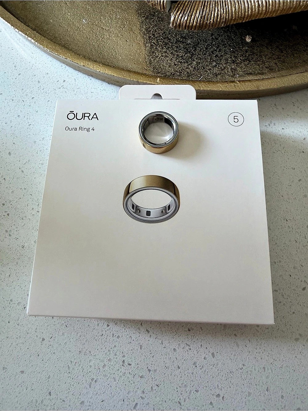 Oura Ring 4 Smart Ring Gold Size 5